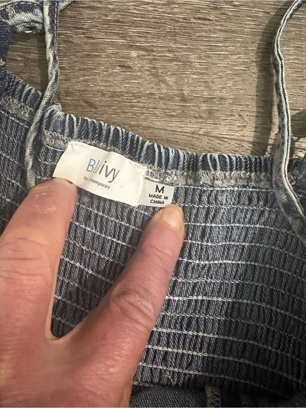 Bluivy Light Blue Denim Wide-Leg Overalls - Picture 5 of 6